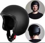 Kask motocyklowy Otwarty Retro Vintage L 56-60cm na skuter Westt mat