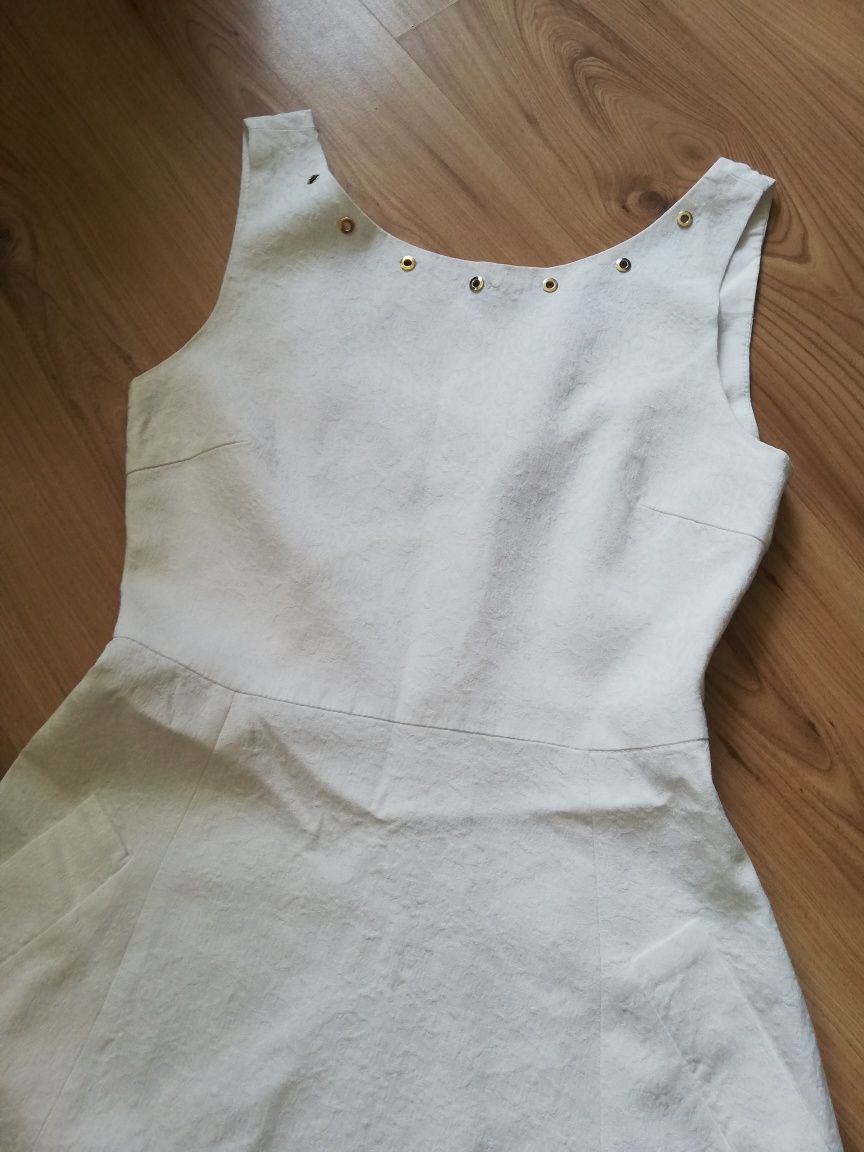 Sukienka biała XS Zara Basic