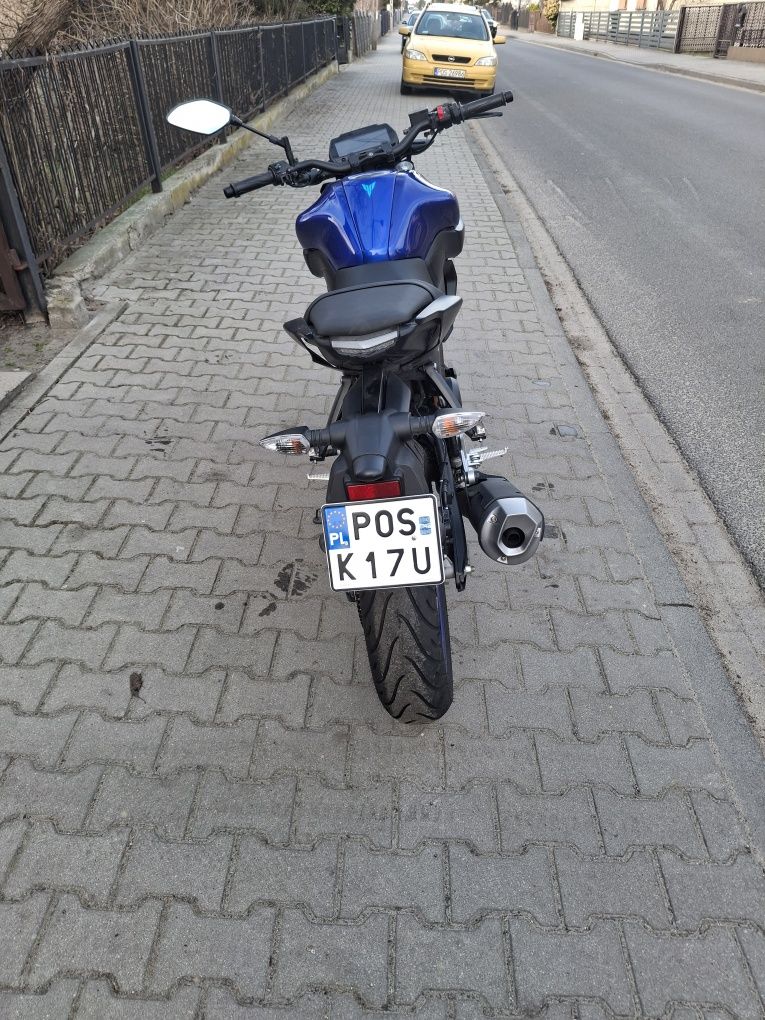 Yamaha MT 125. 2022 r. Kat. B . A1. Zarejestrowana w Polsce