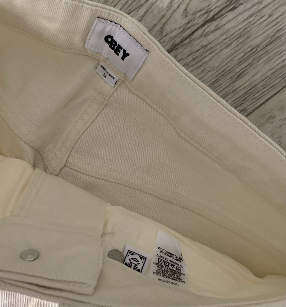 Obey Flared jeans baggy Ed hardy