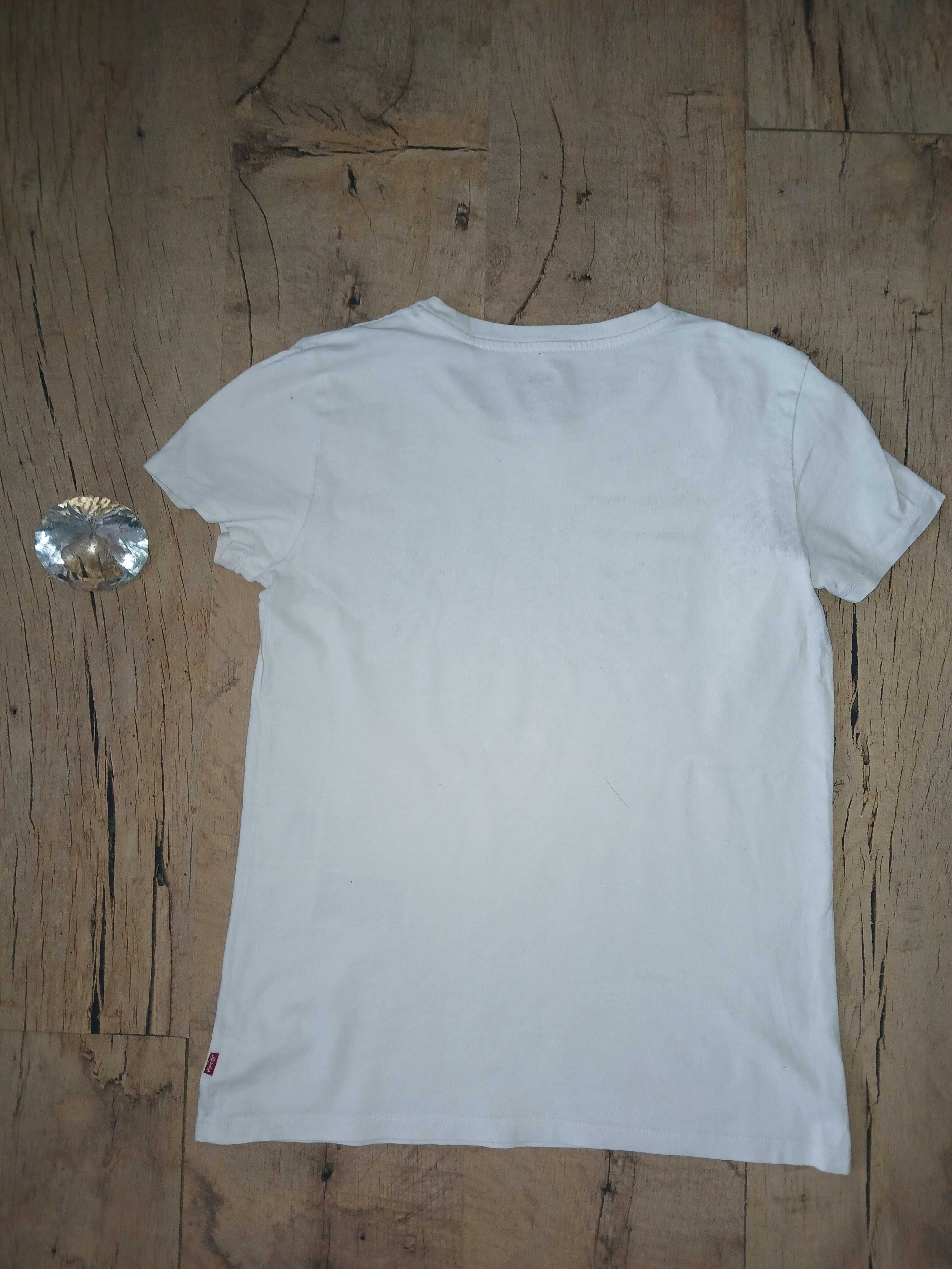 Biała bluzka t-shirt Levi`s XXS