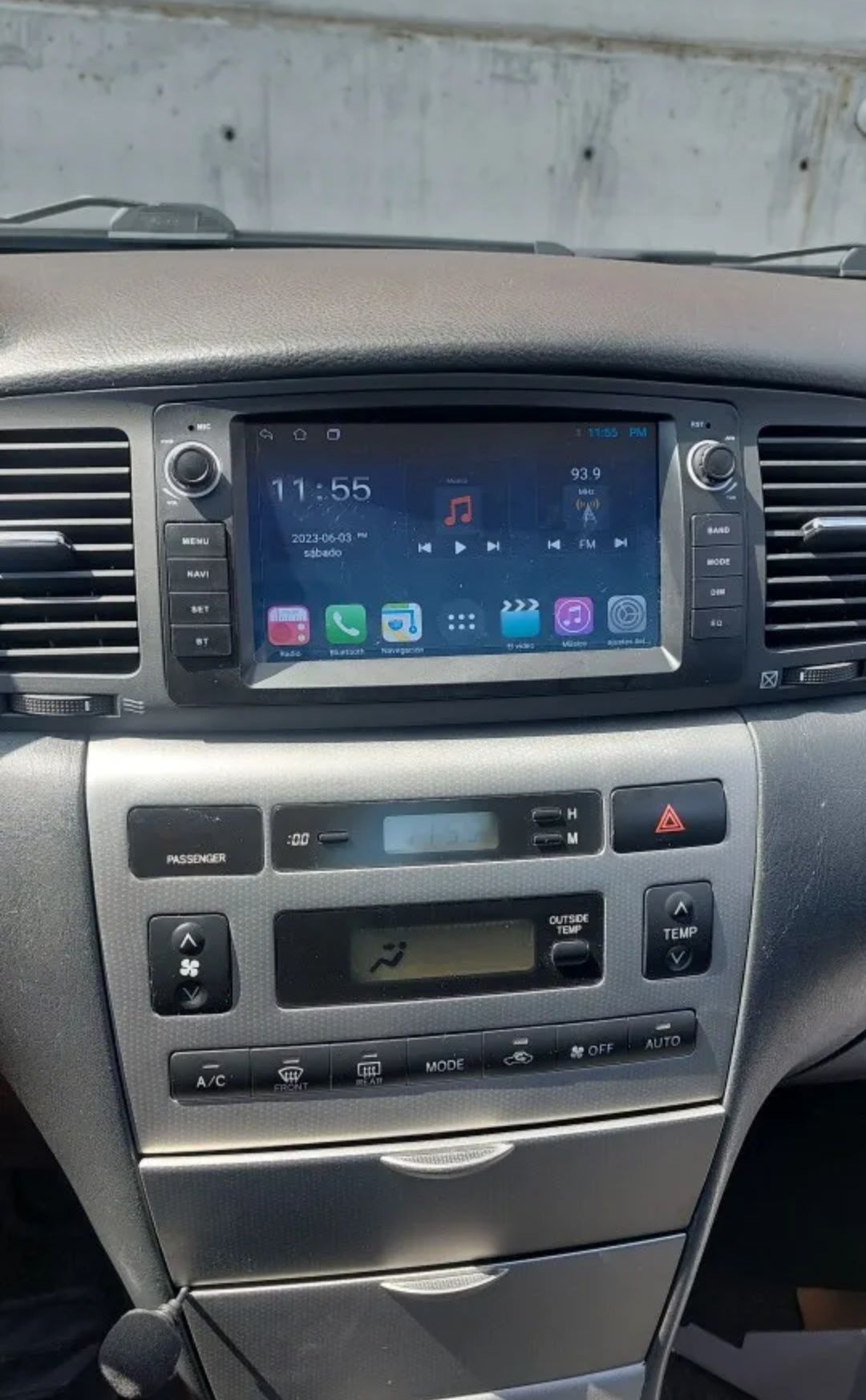 Entregas grátis zona grande Porto Rádio Android 13 Toyota Corolla E120