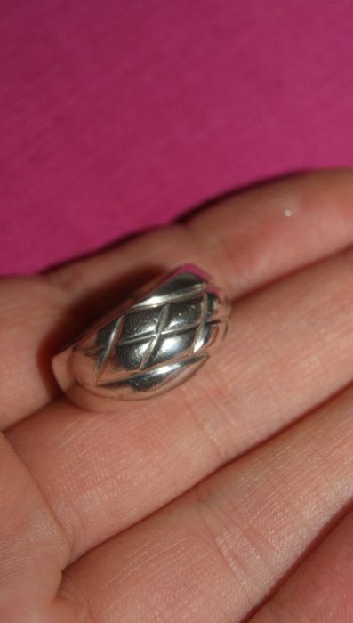 pierścionek artystyczny srebro