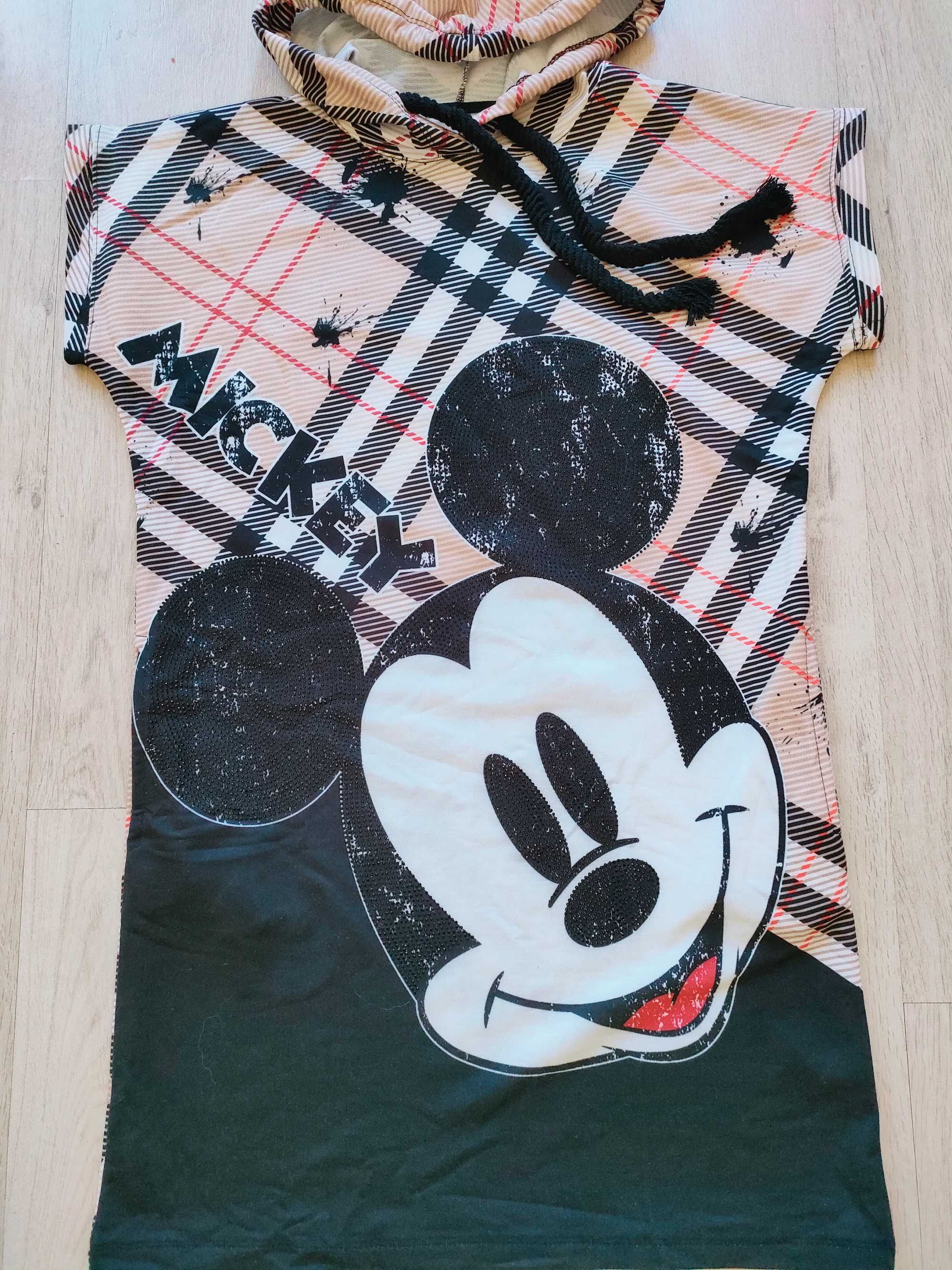 Sukienka   tunika myszka Mickey kratka
