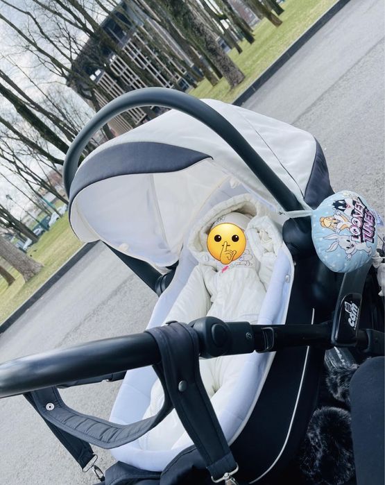 Детская коляска 3 в 1 Cam Dinamico Up Smart на черной раме