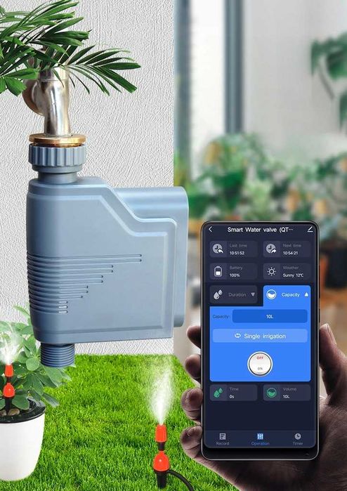 Sterownik nawadniania podlewania ogrodu pomiar ZigBee TUYA