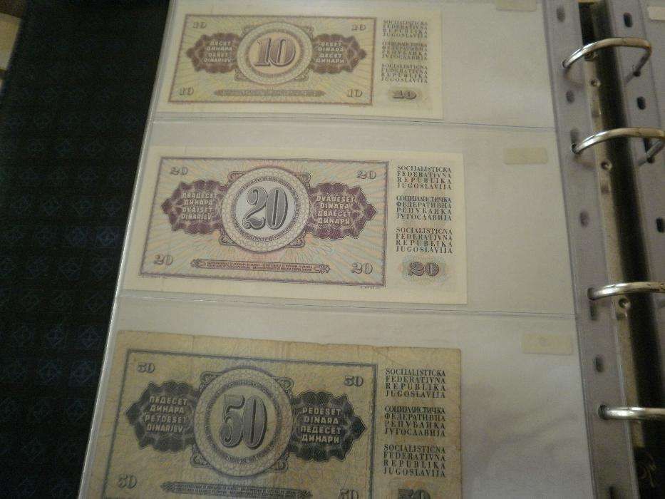 JUGUSLAVIA 14 Notas, 10 NÃO CIRCULADAS e 4 muito bom estado ver fotos