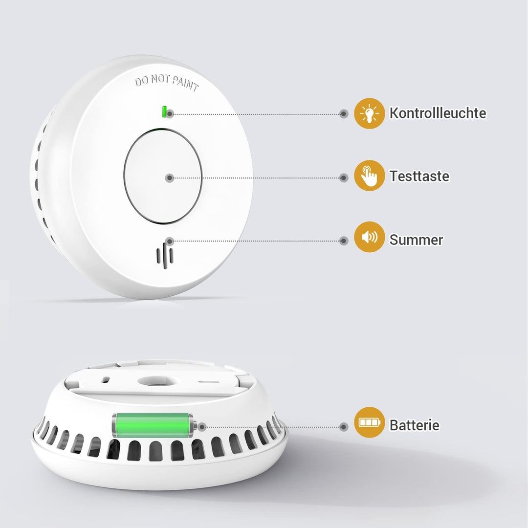 Pack de 3 detetores de fumo wireless - sem fio