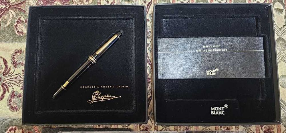 Nowe pióro Montblanc Chopin 145 GOLD LINE Meisterstuck Stalówka "F"