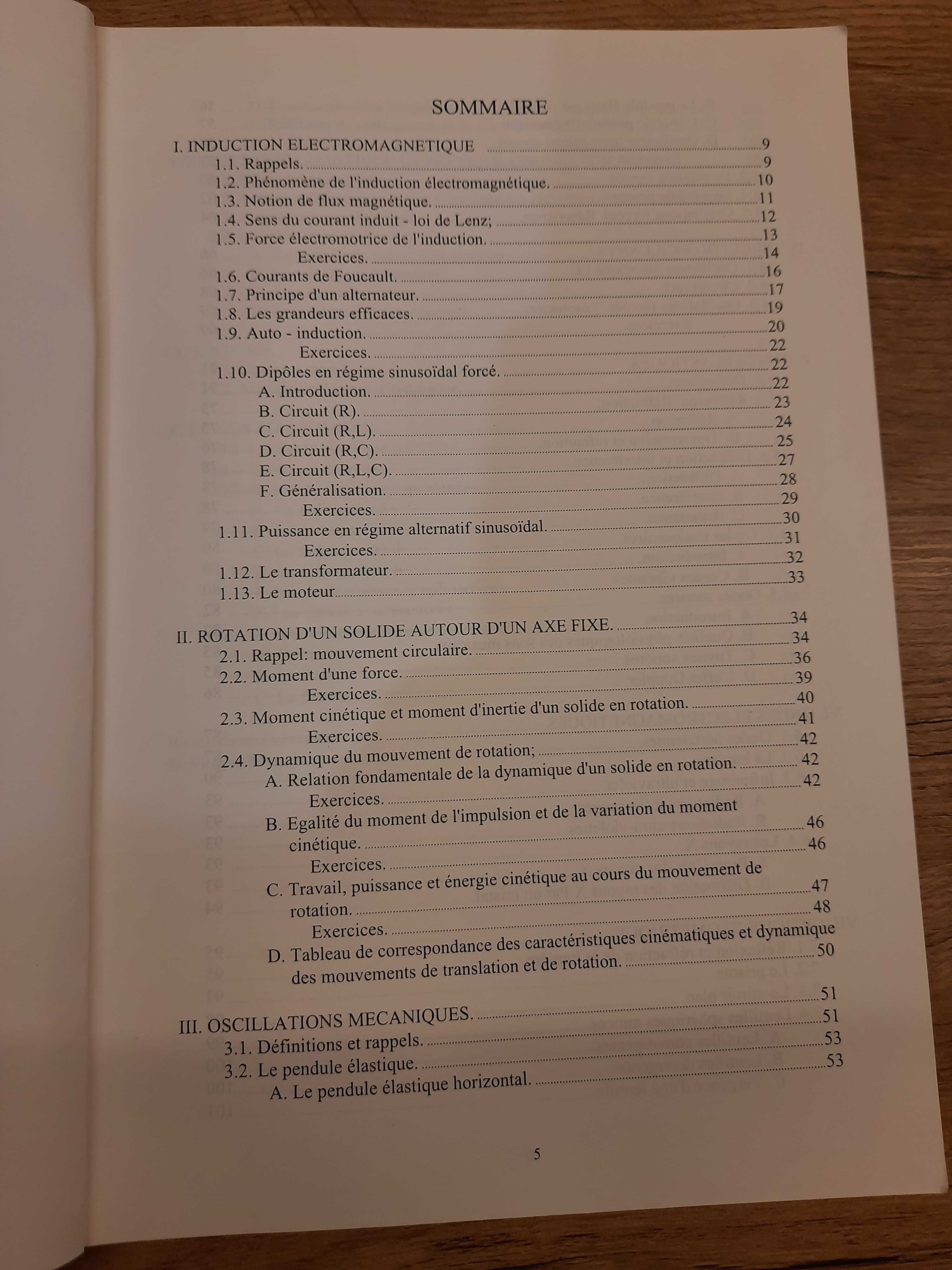 Podręcznik do fizyki w języku francuskim (poziom liceum)