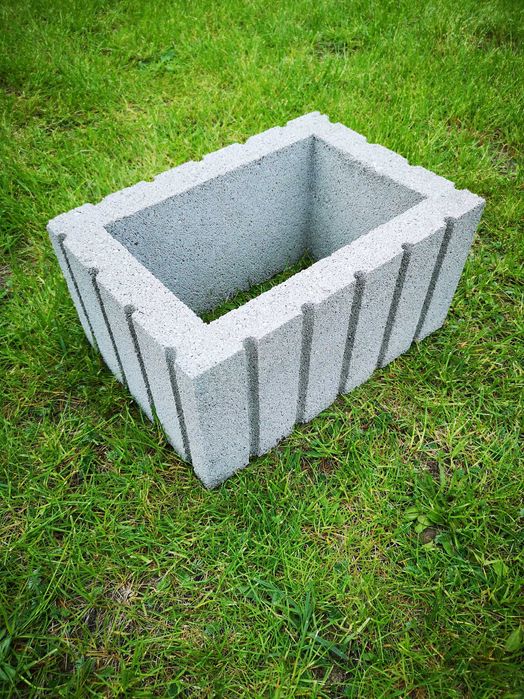 Gazony betonowe 60x40x20h donice ogrodowe donica gazon betonow.Wysyłka