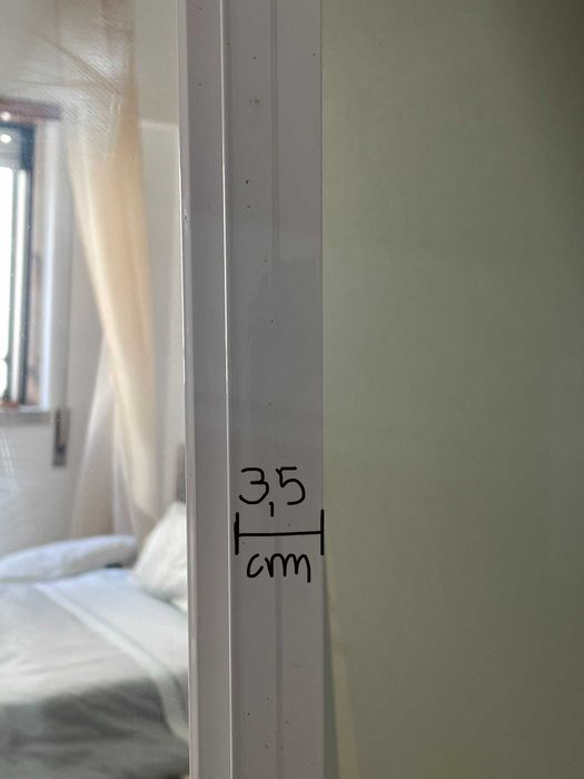 Porta em espelho para roupeiro embutido / Espelho grande