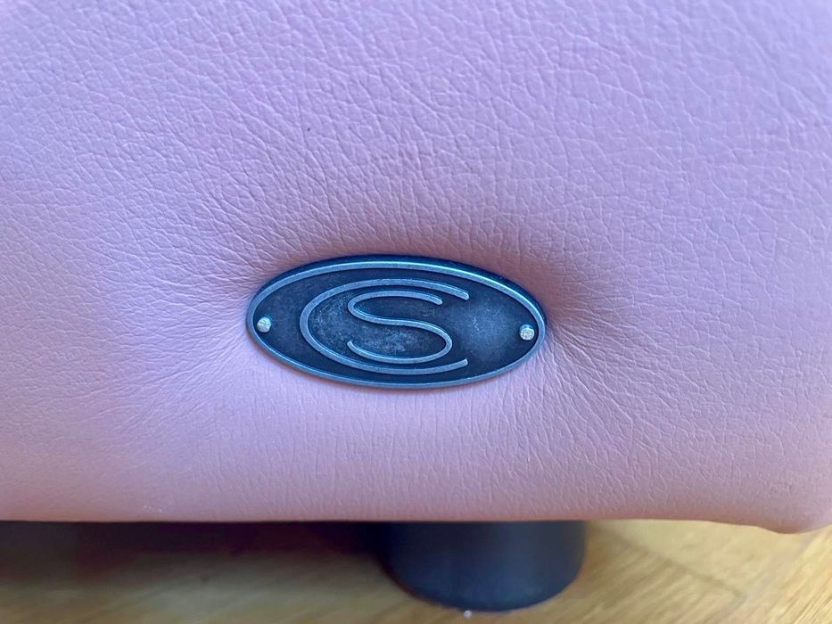 Шкіряний диван (розкладний) + крісло