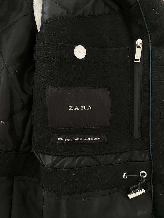 Sobretudo preto homem Zara