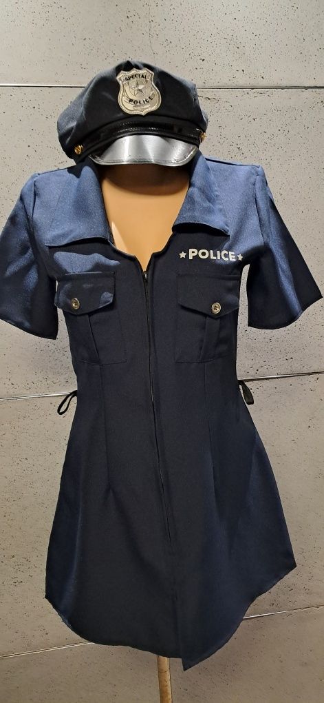 Strój przebranie kostium policjantka