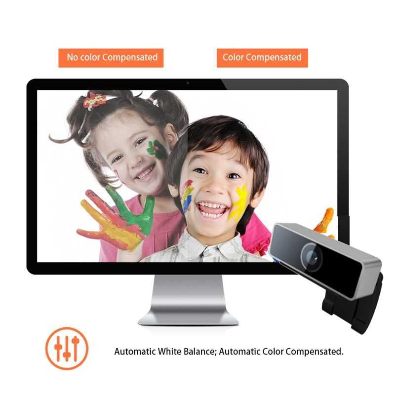Kamera internetowa USB, Full HD 1080p (Czarny, Aluminium) KUP Z OLX!