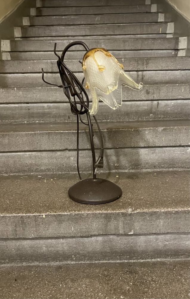 Żyrandol kinkiet lampka nocna zestaw do salonu hand made zdobione