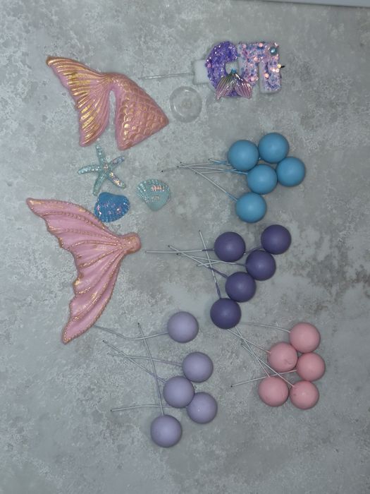 Dekoracja na tort syrenka syrenia