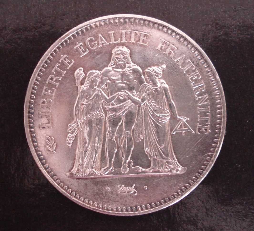 Moeda 50 Francs ano 1974