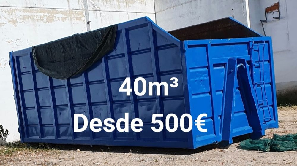 ALCOCHETE recolha de entulho e resíduos em contentores e carrinhas