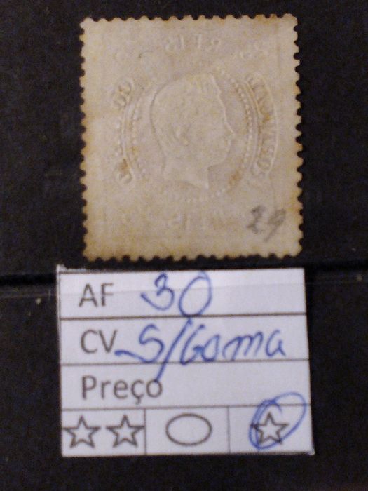 1867/70 D° Luís I Fita Curva Dentados MLH *