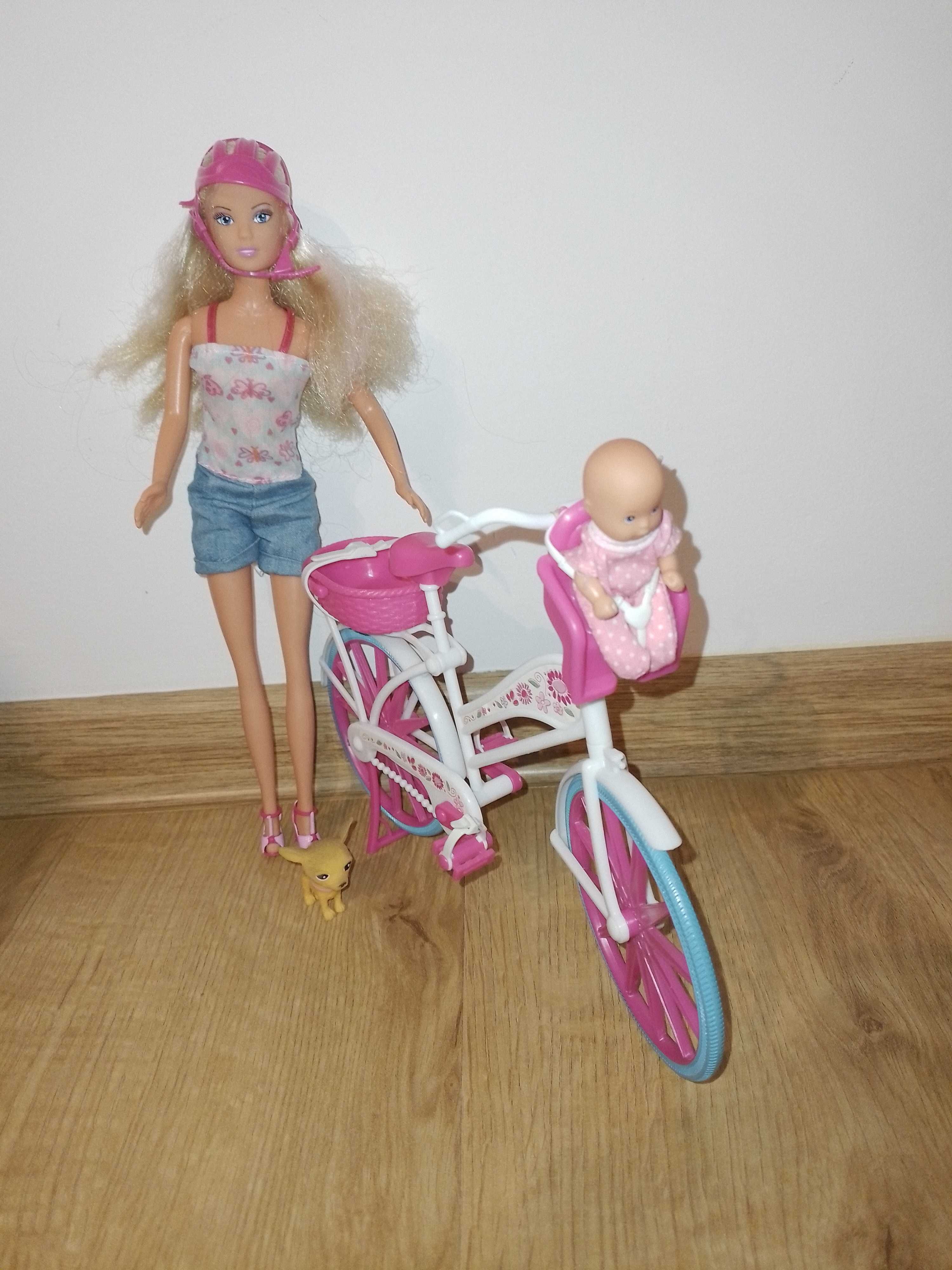 Lalka Steffi na rowerze