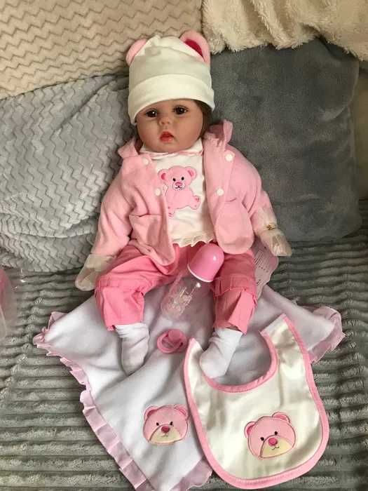 NOWA lalka REBORN -NPK -55cm +AKCESORIA + Dużo ciuszków