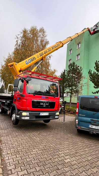 Wynajem podnośników koszowych