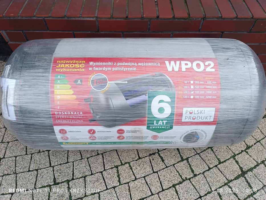 Bojler Wymiennik z podwójną wężownicą