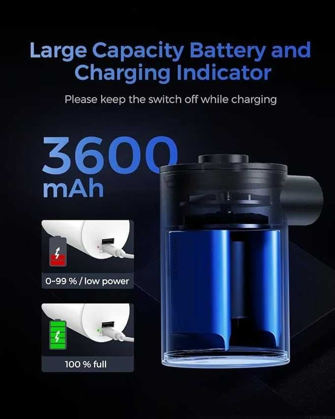 Pompka elektryczna USB 3600mAh nadm. /odsysanie FLEXTAILGEAR Max Pump