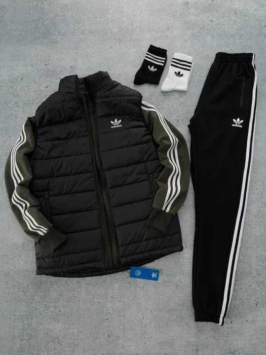 Спортивный костюм мужской + жилетка Adidas осенний весенний адидас