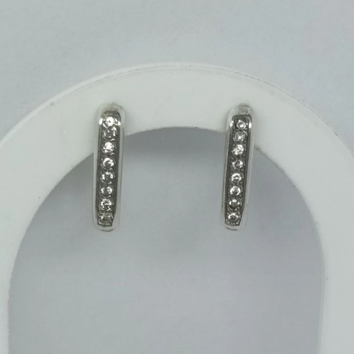 Серьги серебряные с камнями
