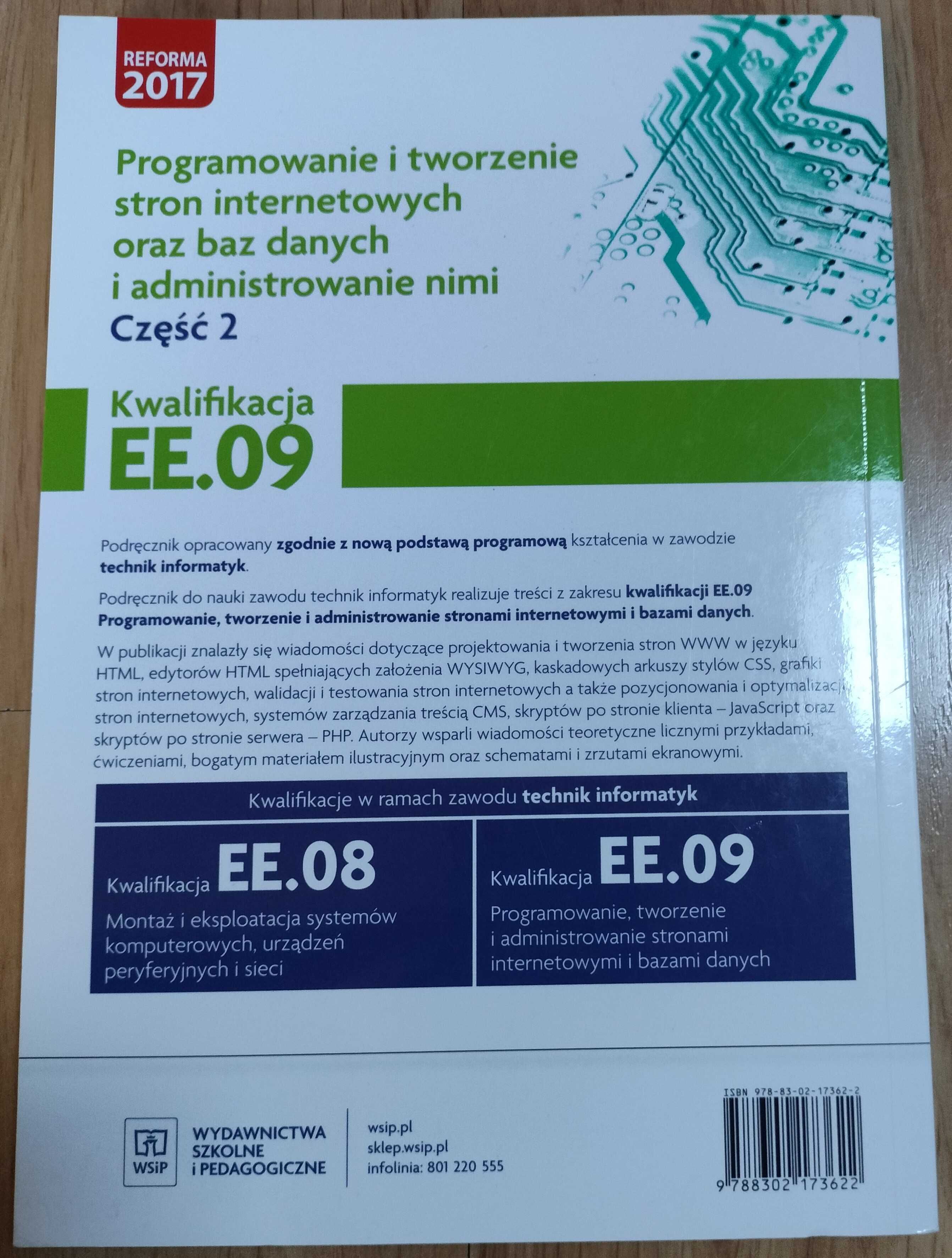 EE.09 Programowanie i tworzenie stron internetowych oraz baz danych 2