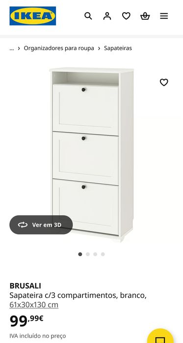 Sapateira IKEA Brusali