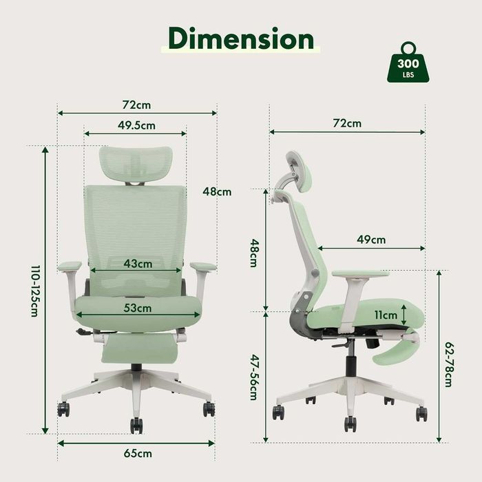 Nowy fotel biurowy / krzesło komputerowe / OS1GN/ ergonomiczne !K471!