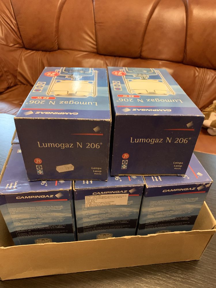 Lampy zestaw 8 sztuk lumogaz N 206, W 80