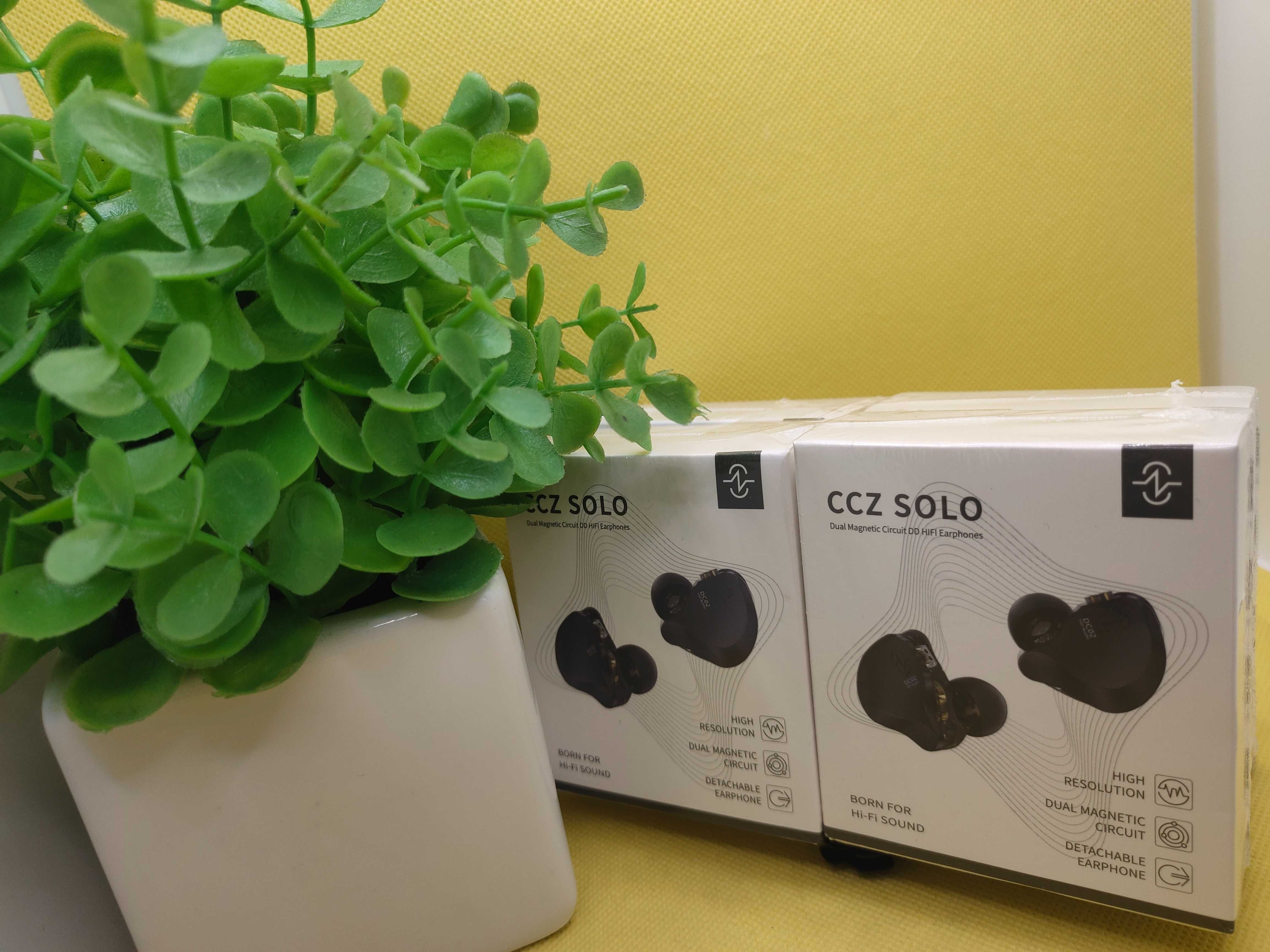 ⇒ CCZ DC02 Solo (Black, mic) - динамические IEM's наушники (1DD Dual)