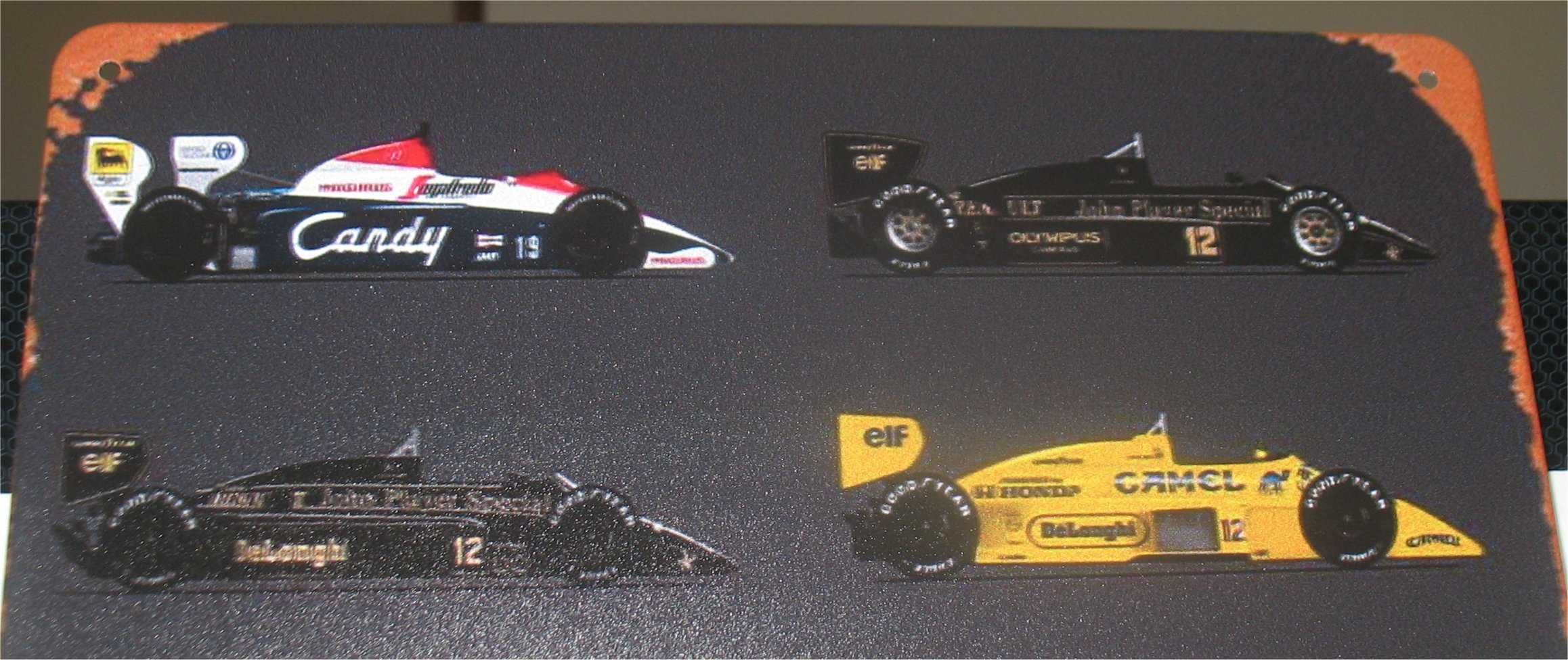 Placa Decorativa - Ayrton Senna - F1's Pilotados na Carreira