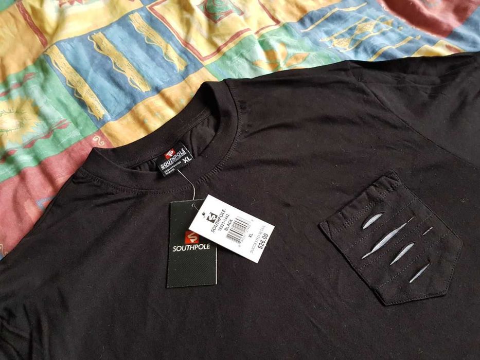 Southpole USA Оригинал Новая  Коттон Черная Футболка L