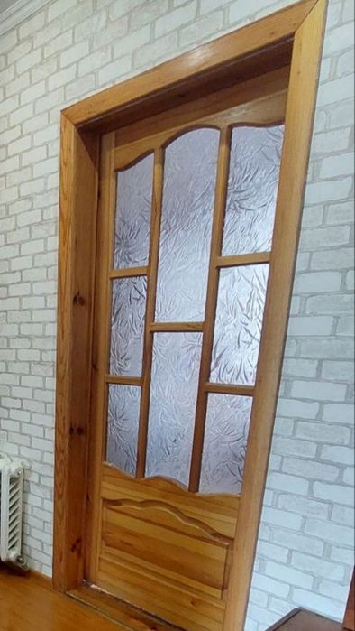 Двері міжкімнатні (натуральний дуб)  (здвижні на рейці)