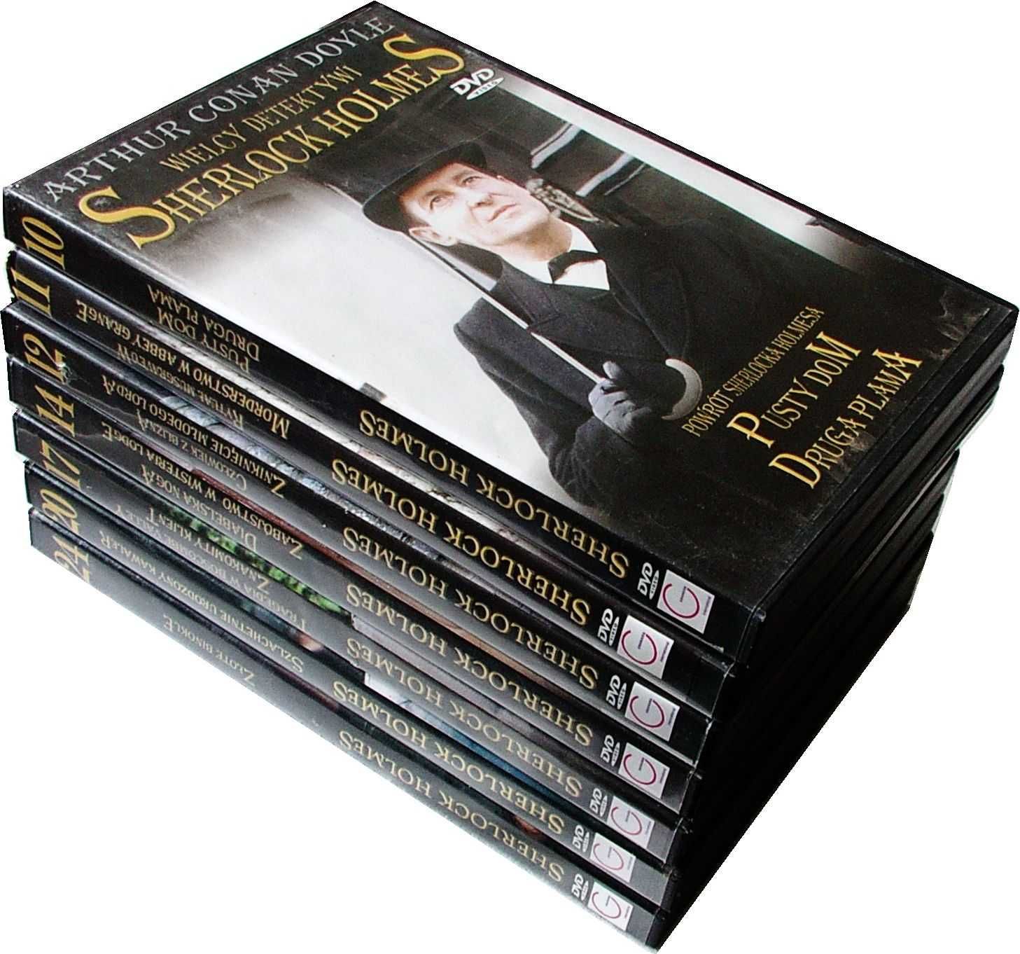 WIELCY DETEKTYWI Sherlock Holmes 7 PŁYT DVD - Arthur Conan Doyle