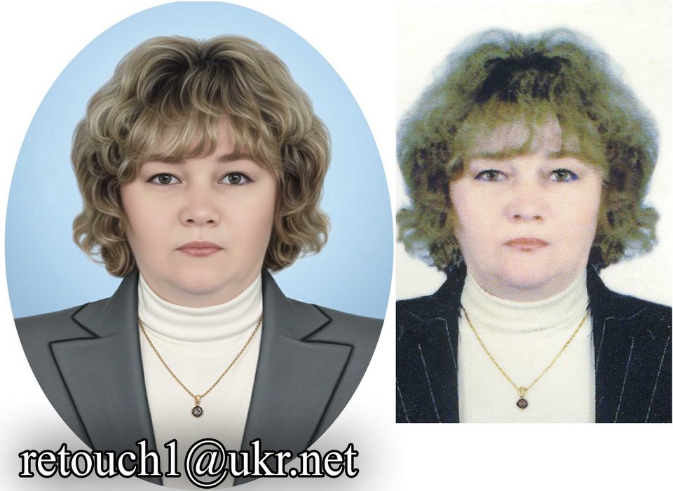 Ретуш фото  на скло, кераміку