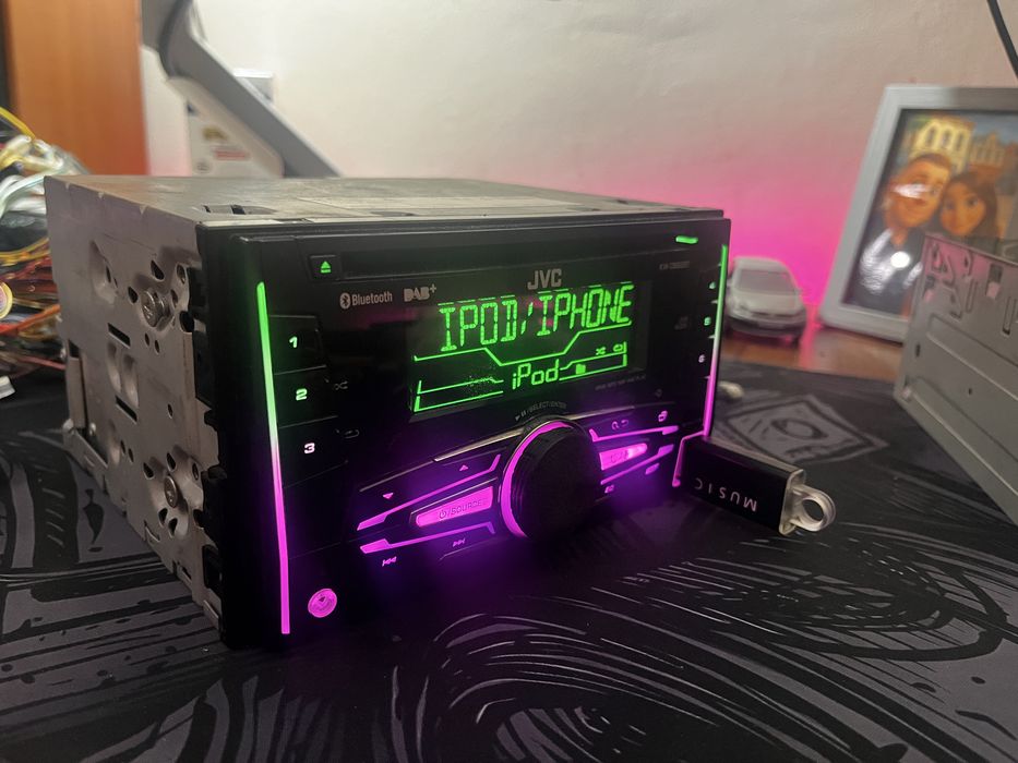 Jvc KW-DB92bt 2din / процесор / usb / aux / BT / cd