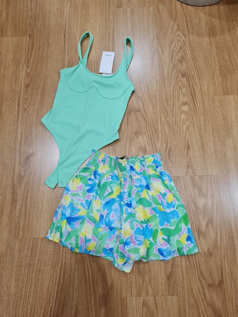 Body e calçao, Vestidos,saia,macacão ganga,blusa lilás crop