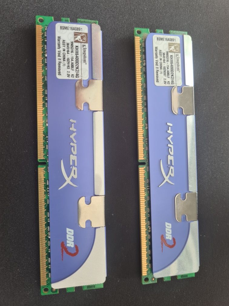 Pamięć Kingston HyperX, DDR2, 4 GB, 800MHz, CL5 (KHX6400D2K2/4G)