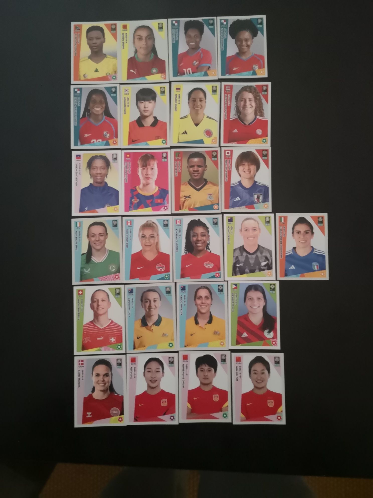 Cromos mundial feminino