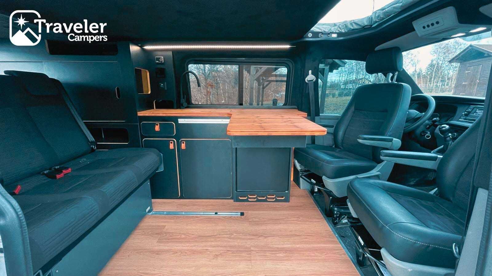 Zabudowy kempingowe Volkswagen Transporter T5 T6 przebudowy kampervan