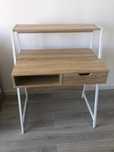 Mesa SoBuy FWT63-N com 2 gavetas e 1 prateleira