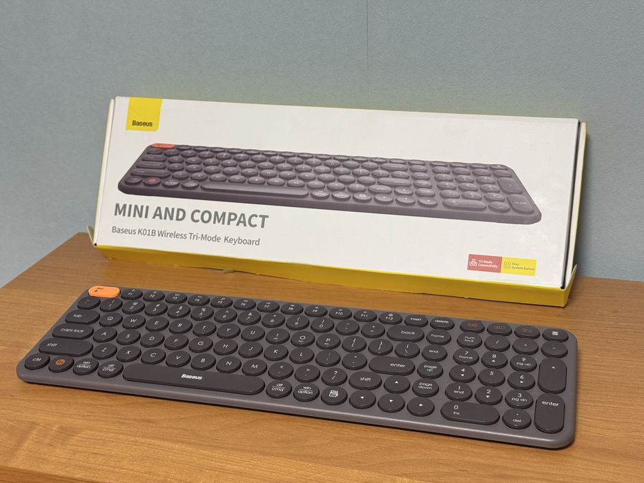 Klawiatura bezprzewodowa Baseus 2.4G + Bluetooth Do 3 urządzeń K01B