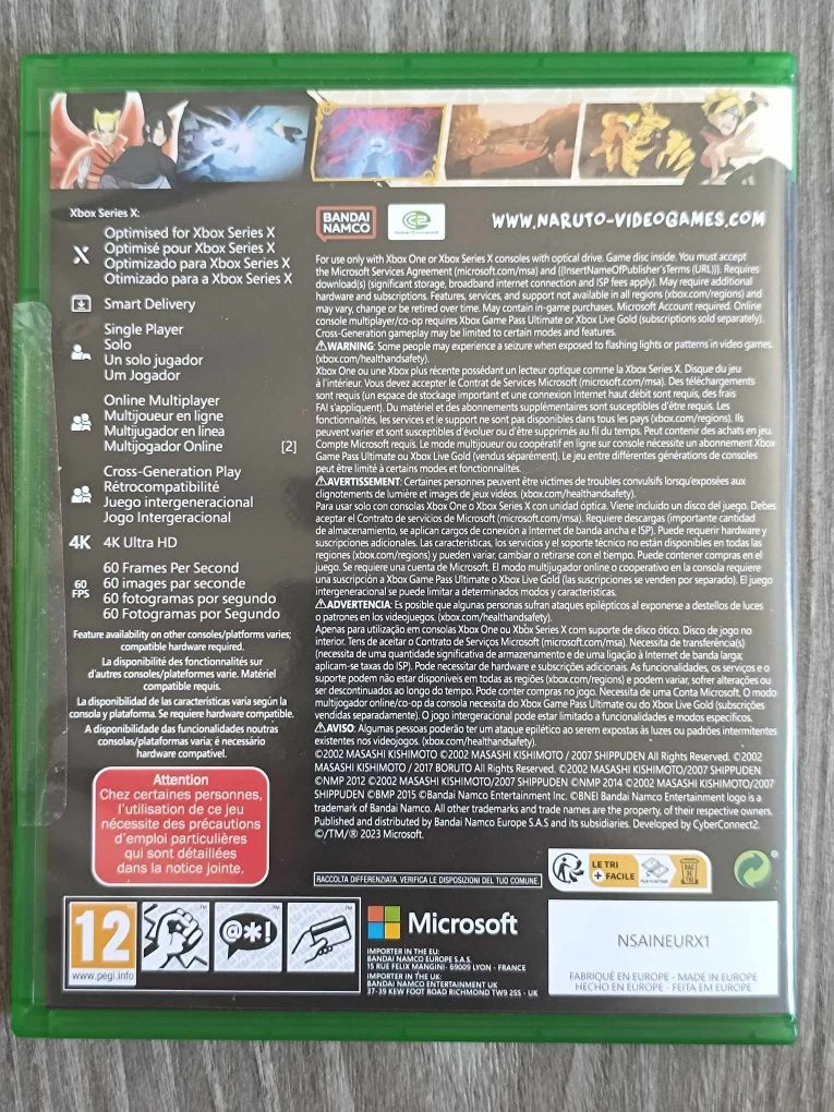 Naruto X Boruto Ultimate Ninja Storm Connections Xbox one/ series x pl